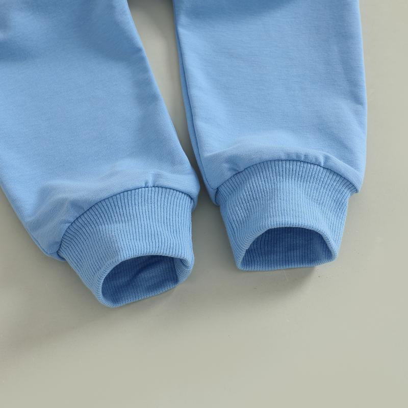 REDWOON Baby Boy Fall Winter Clothes Toddler Kids Solid Outfits Vehicle Long Sleeve Sweatshirt Tops + Joggers Pants Set