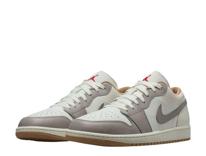 Nike Air Jordan 1 Low Hemp Sail College Grey 553558-169 Men'S Shoes NEW Athletic Sneakers