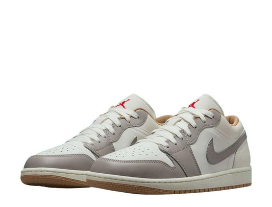 Nike Air Jordan 1 Low Hemp Sail College Grey 553558-169 Men'S Shoes NEW Athletic Sneakers