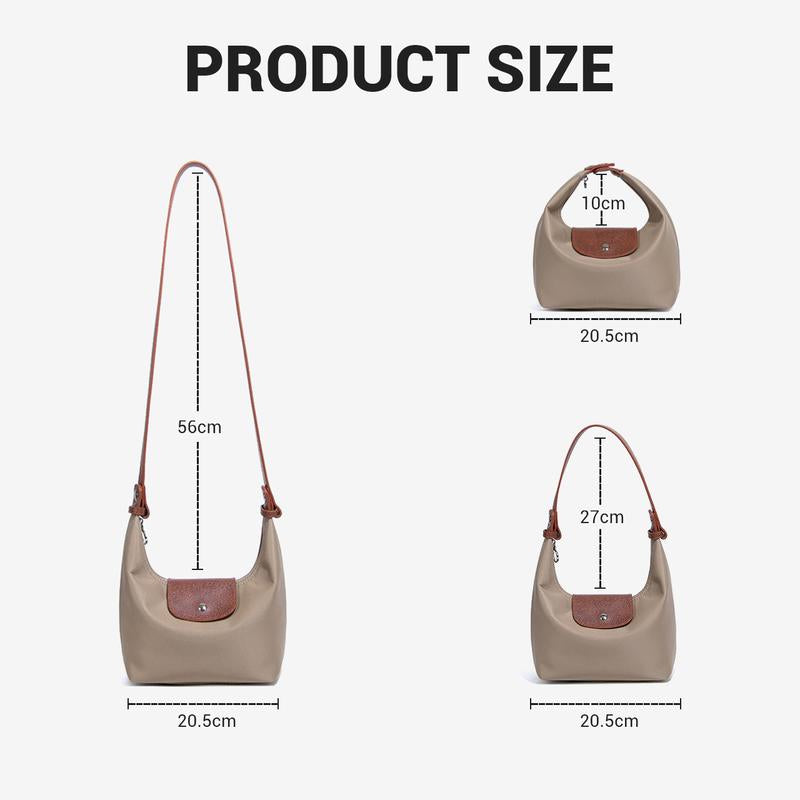 Lightweight Nylon Bag - Holds All Essentials 3 Carrying Styles in Multiple Colors for Versatile Use Durable Nylon Material Multiple Color Options