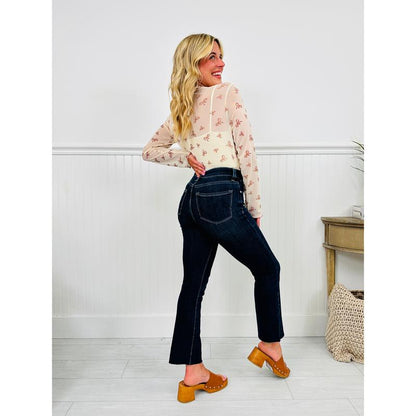 Feeling Fall Cropped Straight Tummy Control Jeans