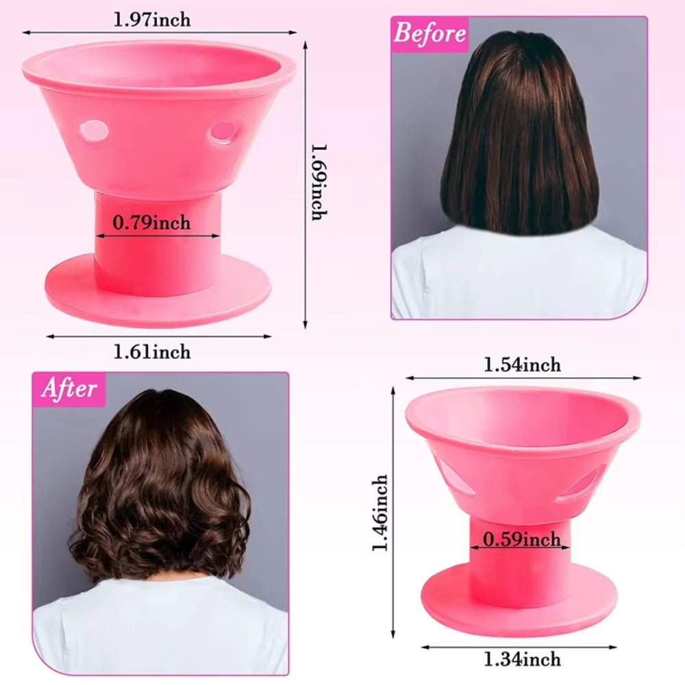 10Pcs Heatless Hair Curlers No Heat Hair Rollers Soft Silicone Curls Sleeping Lazy Curling Rods Wave Formers Hair Styling Tools