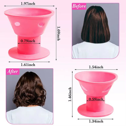 10Pcs Heatless Hair Curlers No Heat Hair Rollers Soft Silicone Curls Sleeping Lazy Curling Rods Wave Formers Hair Styling Tools