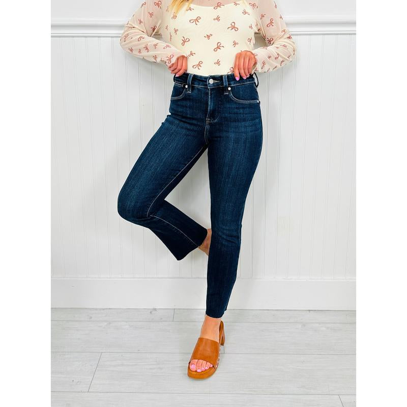 Feeling Fall Cropped Straight Tummy Control Jeans