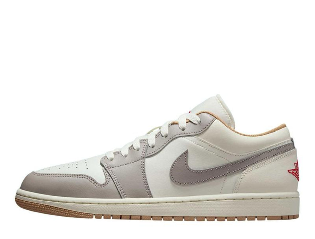 Nike Air Jordan 1 Low Hemp Sail College Grey 553558-169 Men'S Shoes NEW Athletic Sneakers