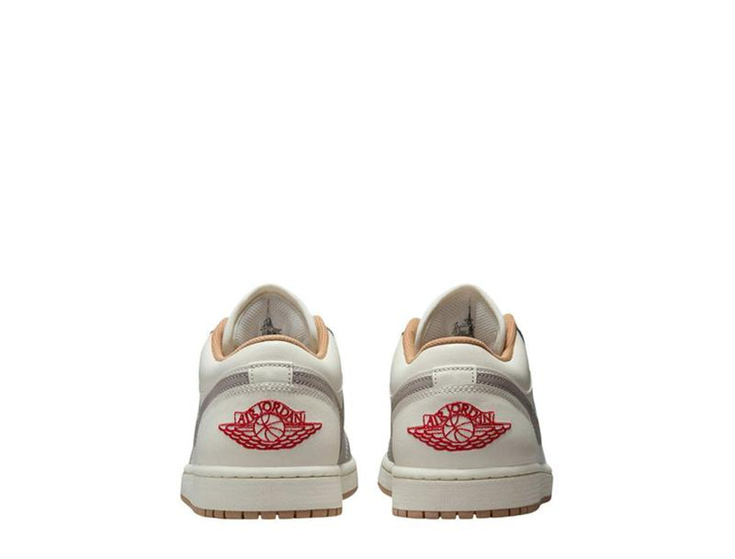 Nike Air Jordan 1 Low Hemp Sail College Grey 553558-169 Men'S Shoes NEW Athletic Sneakers
