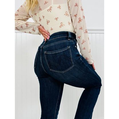 Feeling Fall Cropped Straight Tummy Control Jeans